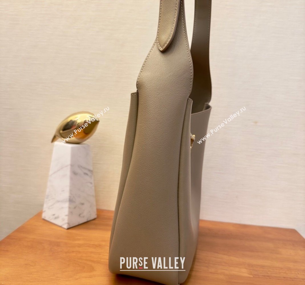 Saint Laurent small le 5 A 7 supple Bag in grained leather 713938 Beige (yida-23101702)