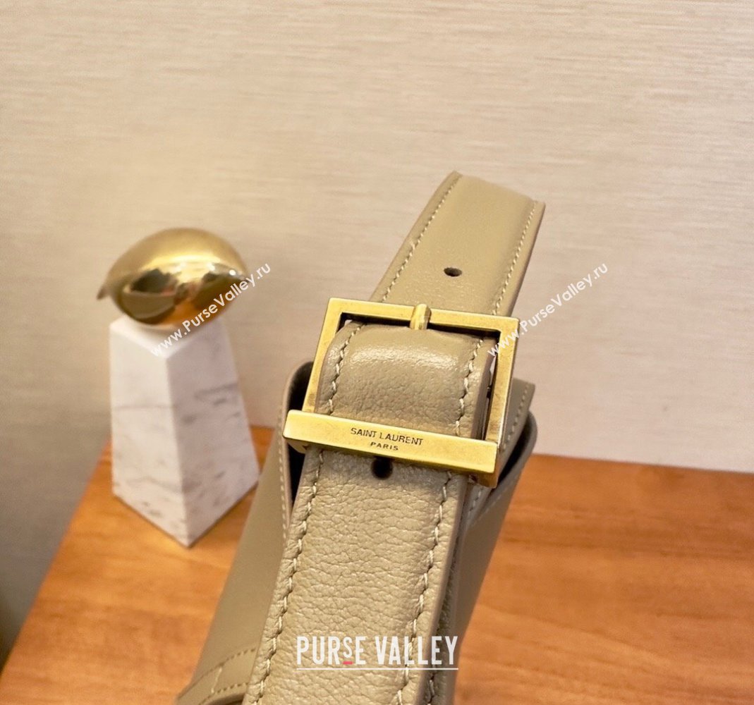 Saint Laurent small le 5 A 7 supple Bag in grained leather 713938 Beige (yida-23101702)