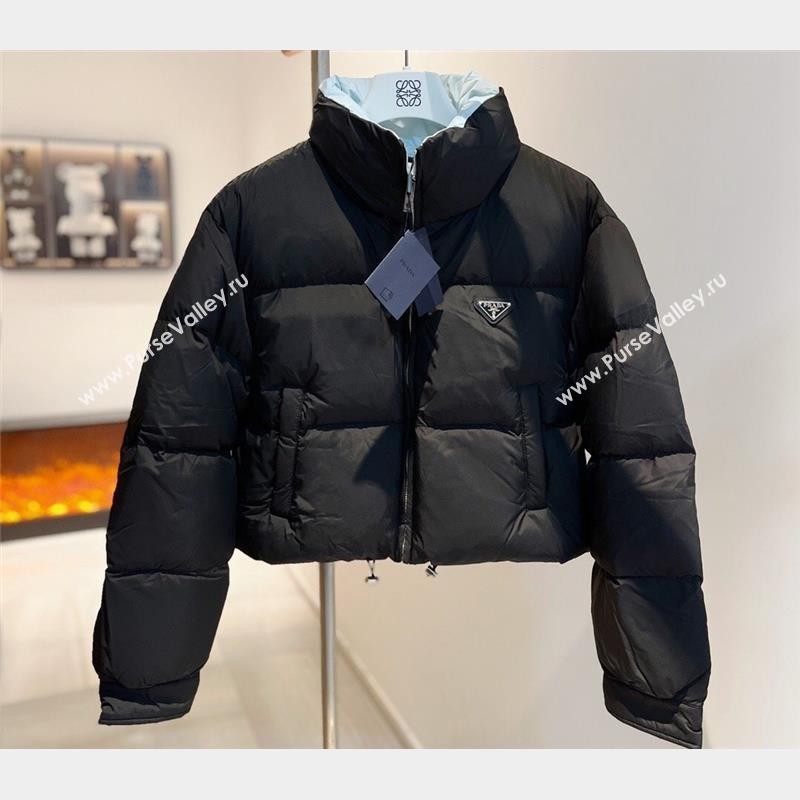Prada Puffer Down Jacket 231025 Black 2023 (huashun-231025p29)
