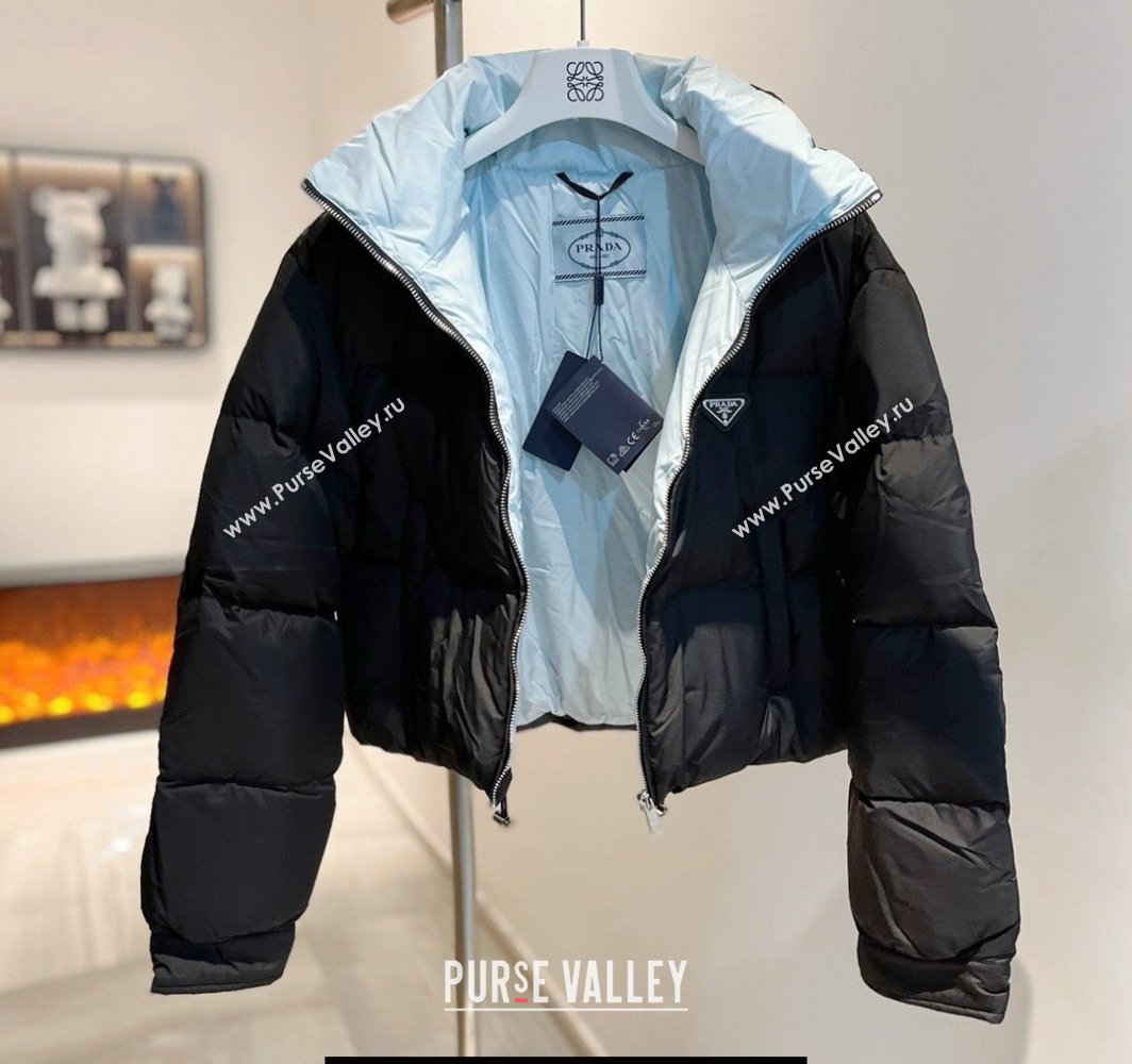Prada Puffer Down Jacket 231025 Black 2023 (huashun-231025p29)