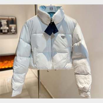 Prada Puffer Down Jacket 231025 White 2023 (huashun-231025p30)