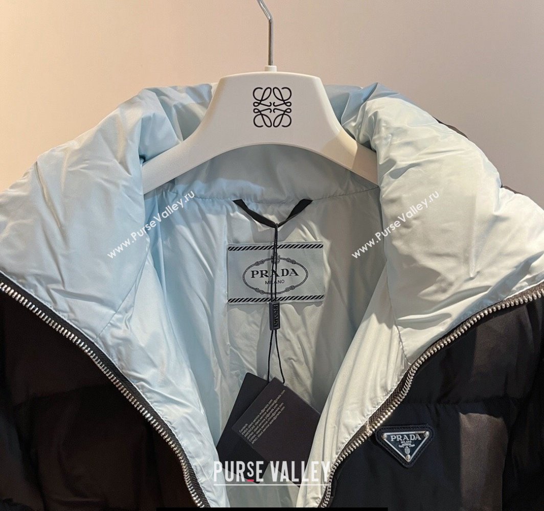 Prada Puffer Down Jacket 231025 Black 2023 (huashun-231025p29)