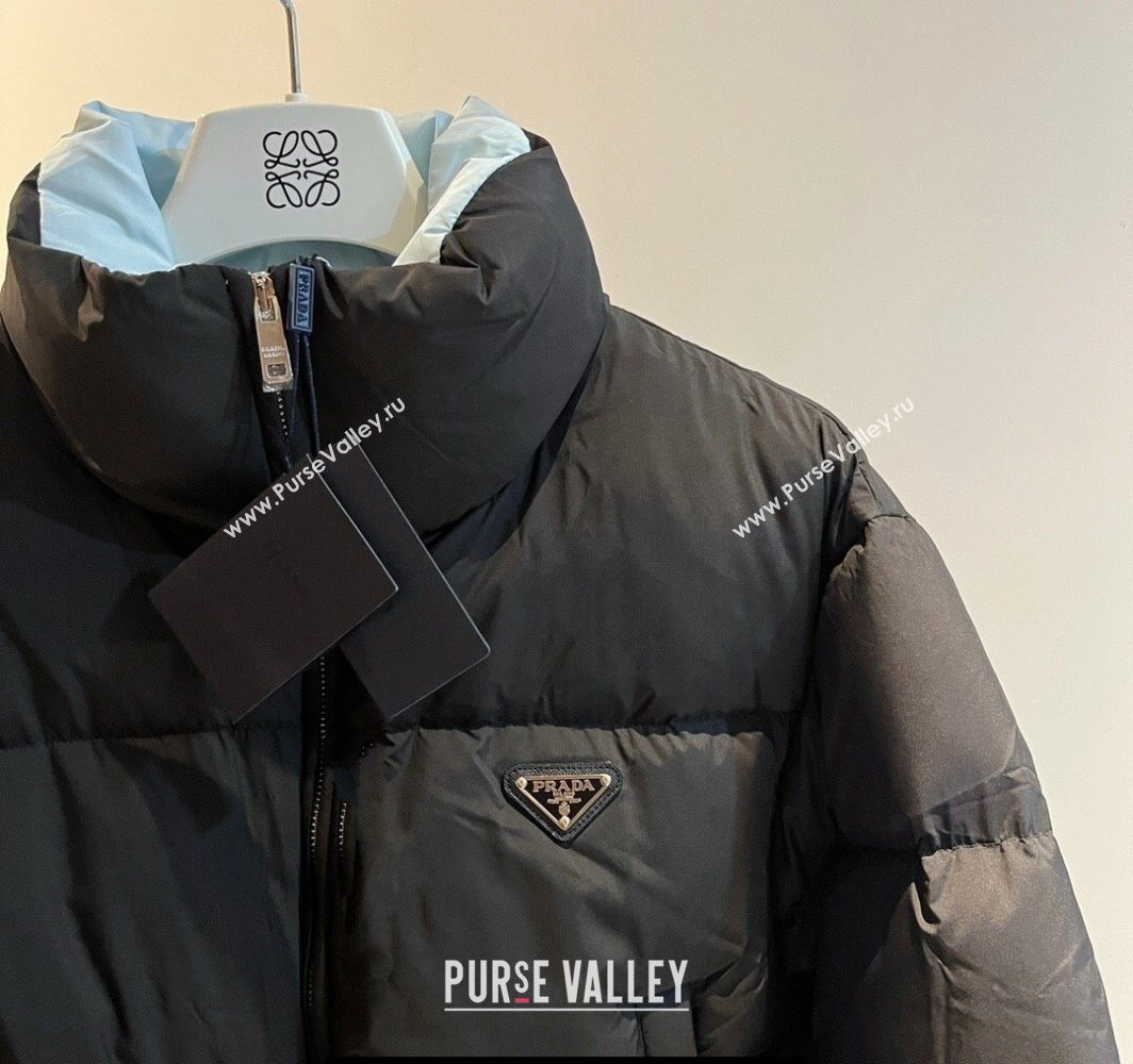 Prada Puffer Down Jacket 231025 Black 2023 (huashun-231025p29)