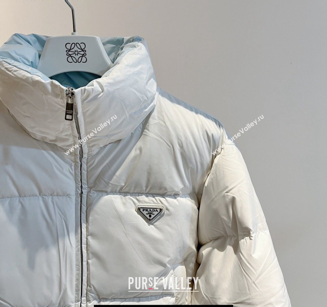 Prada Puffer Down Jacket 231025 White 2023 (huashun-231025p30)