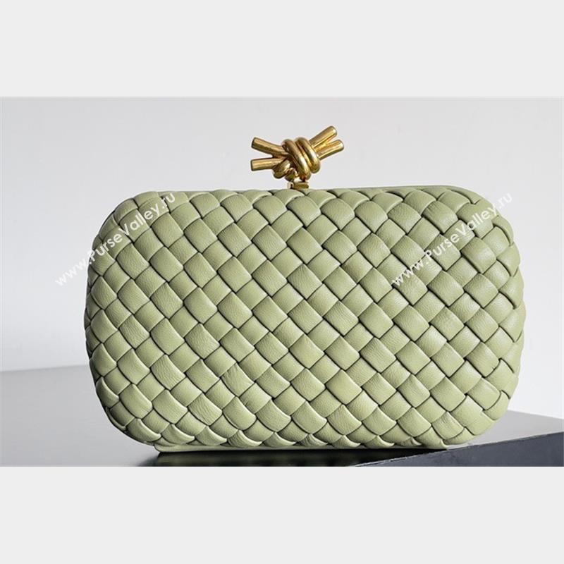 Bottega Veneta Padded Intreccio leather Knot Minaudiere clutch Bag TRAVERTINE 2023 (misu-23110135)