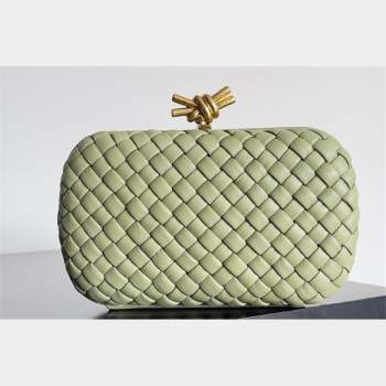 Bottega Veneta Padded Intreccio leather Knot Minaudiere clutch Bag TRAVERTINE 2023 (misu-23110135)