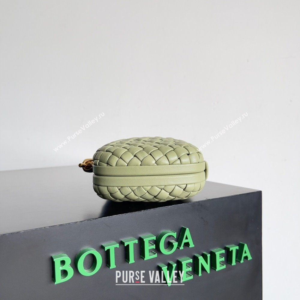 Bottega Veneta Padded Intreccio leather Knot Minaudiere clutch Bag TRAVERTINE 2023 (misu-23110135)