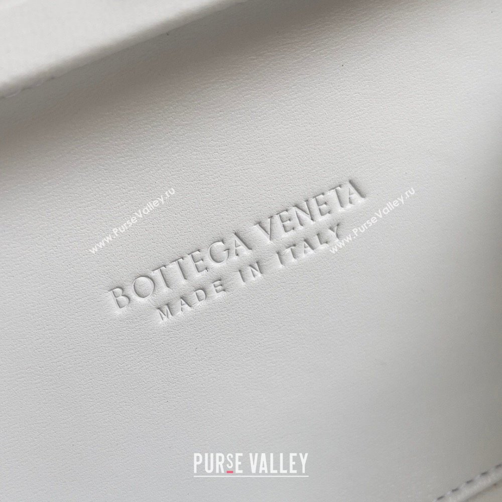 Bottega Veneta Padded Intreccio leather Knot Minaudiere clutch Bag White 2023 (misu-23110137)