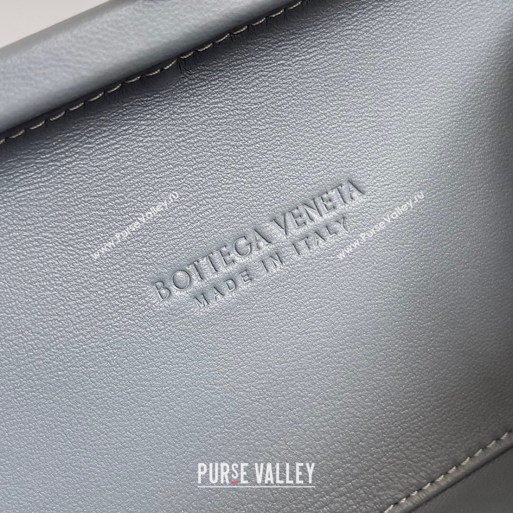 Bottega Veneta Padded Intreccio leather Knot Minaudiere clutch Bag Gray 2023 (misu-23110138)