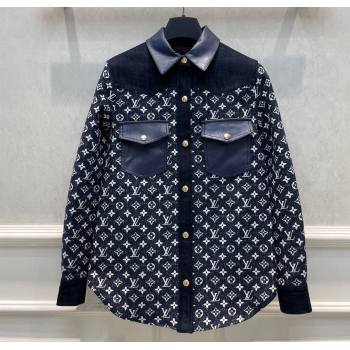 Louis Vuitton LV Night Monogram Denim Shirt 2023 (milan-23110702)