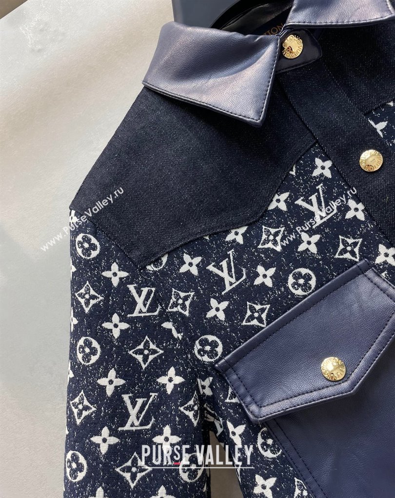 Louis Vuitton LV Night Monogram Denim Shirt 2023 (milan-23110702)