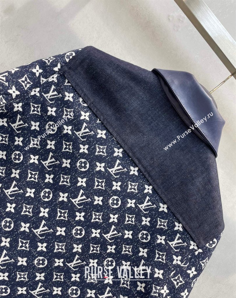 Louis Vuitton LV Night Monogram Denim Shirt 2023 (milan-23110702)