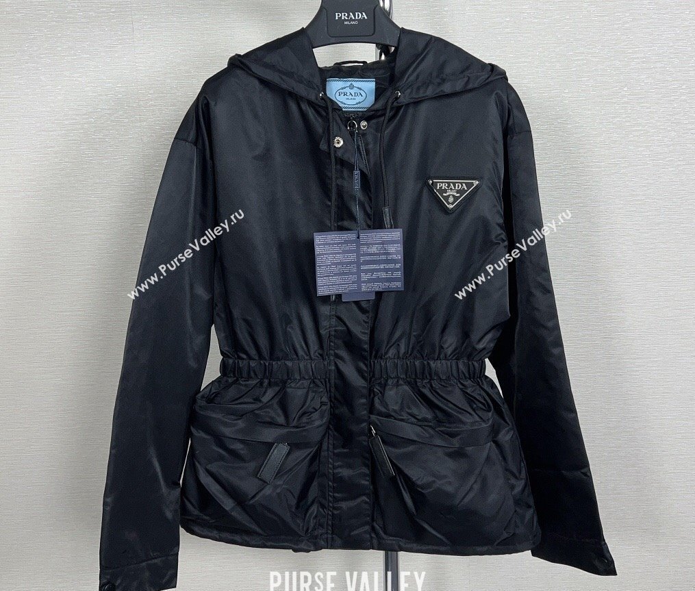 Prada Nylon Black Jacket 2023 (milan-23110805)