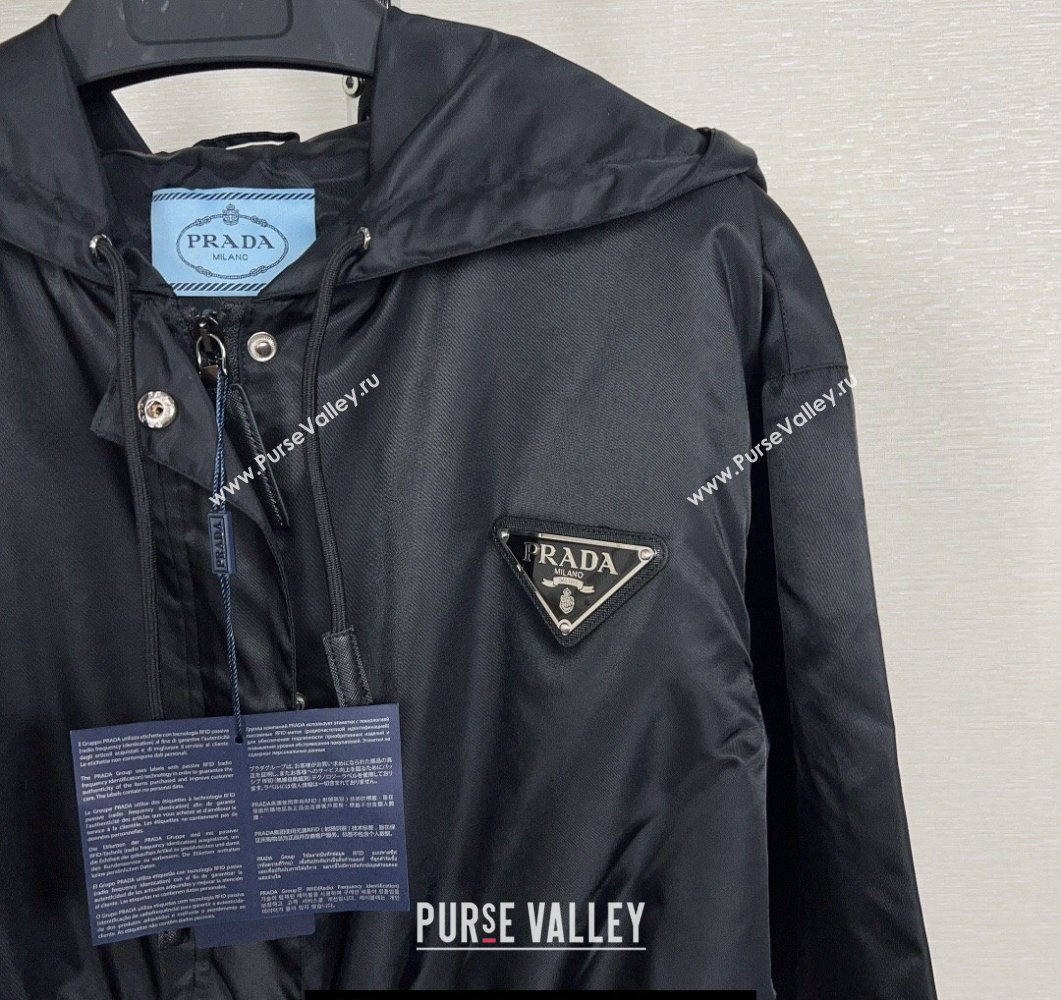 Prada Nylon Black Jacket 2023 (milan-23110805)