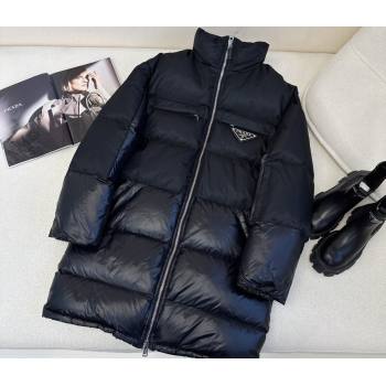 Prada Oversized Re-Nylon down jacket Black 2023 (milan-23110739)