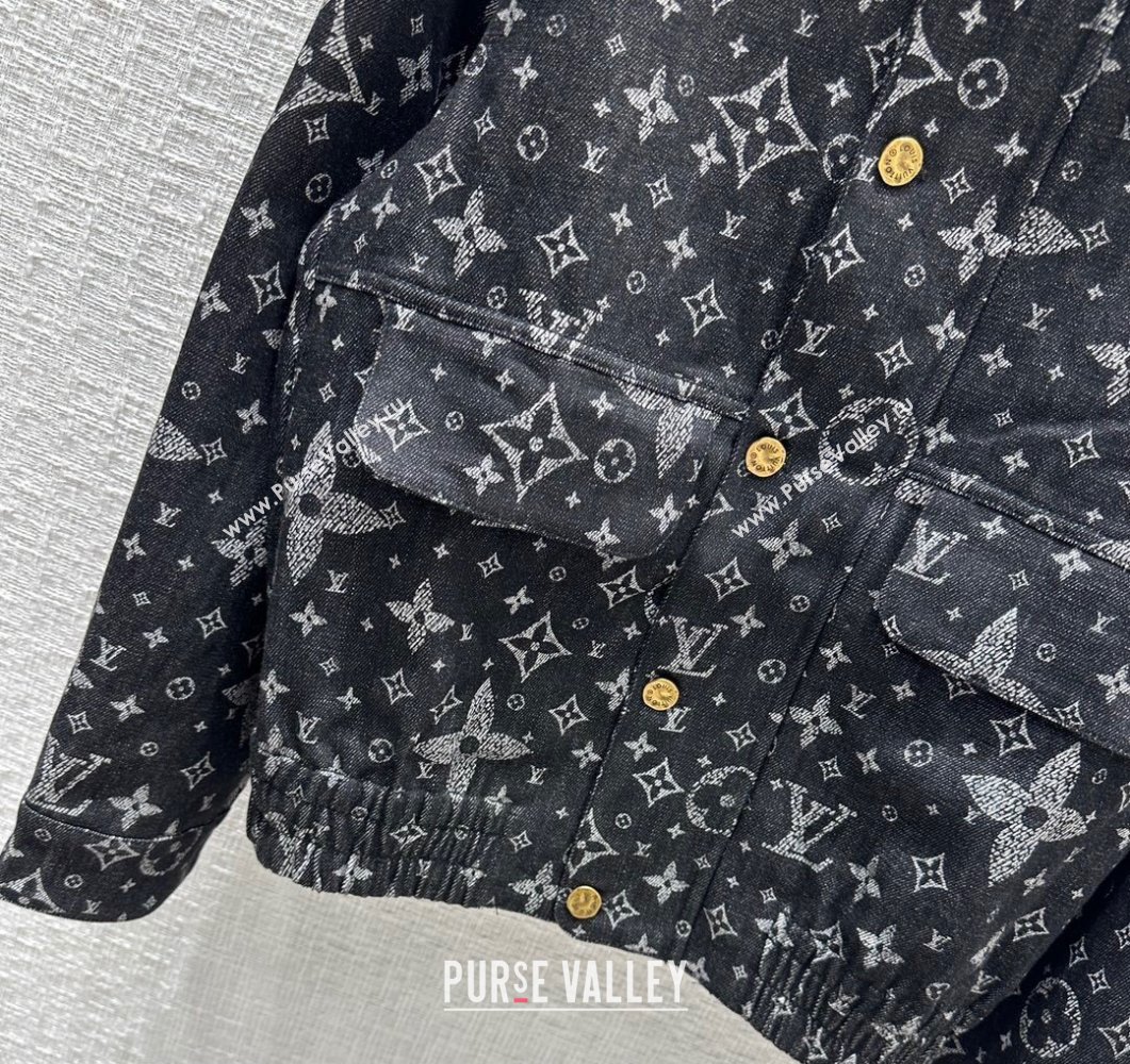 Louis Vuitton Monogram Printed Denim Jacket 1AF318 2023 (qiqi-23110823)