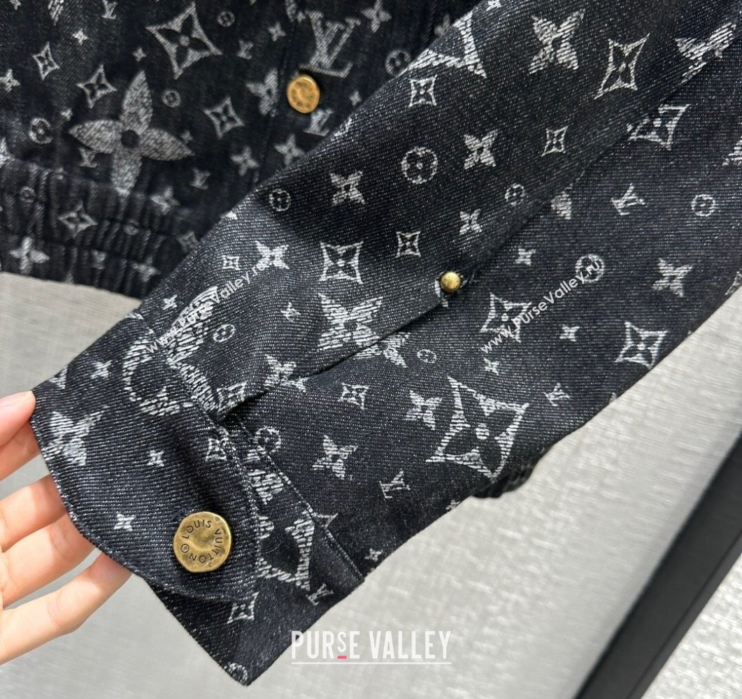 Louis Vuitton Monogram Printed Denim Jacket 1AF318 2023 (qiqi-23110823)