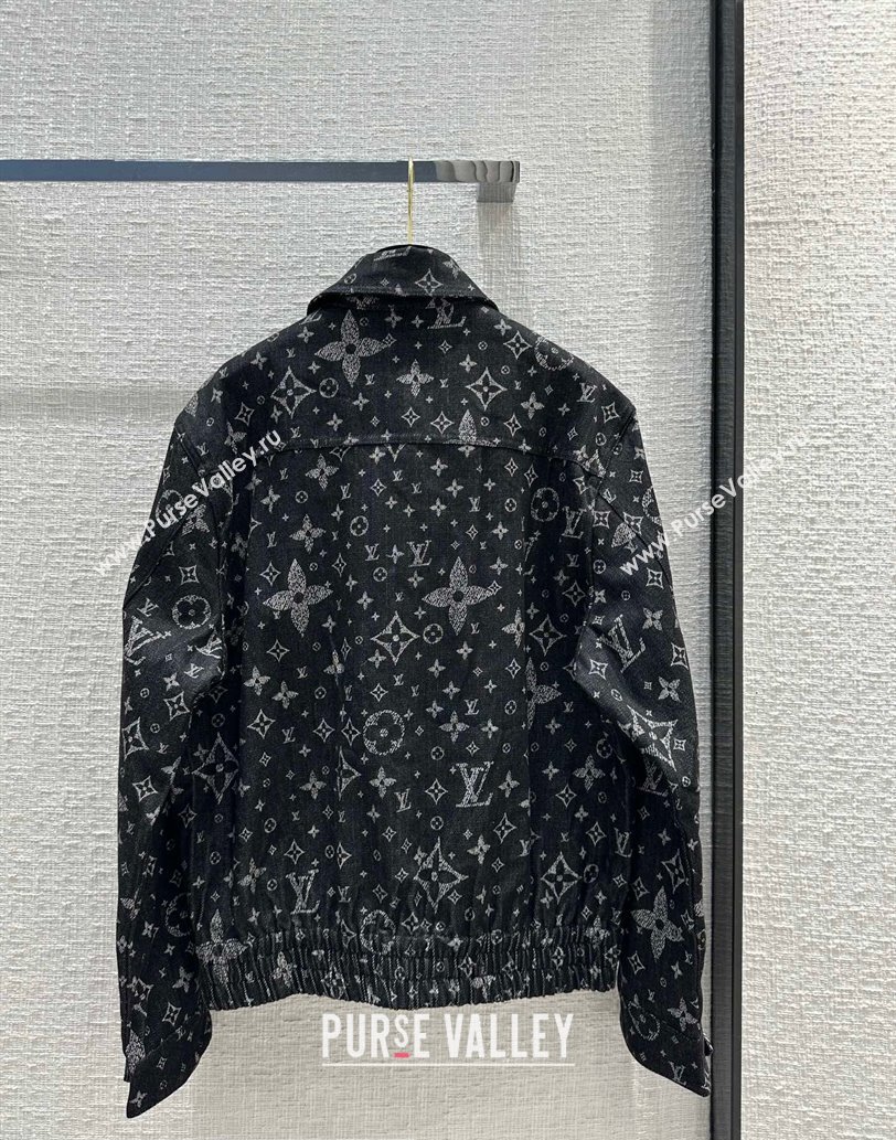 Louis Vuitton Monogram Printed Denim Jacket 1AF318 2023 (qiqi-23110823)