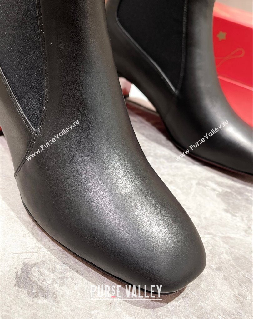 Christian Louboutin 6.5cm Turelastic Low boots leather CL17 Black 2023 (modeng-23111018)
