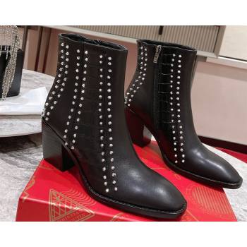 Christian Louboutin 7cm My Guitar Low boots leather CL19 Black 2023 (modeng-23111020)