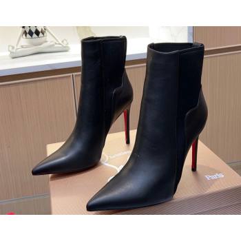 Christian Louboutin 10.5cm Chelsea Chick Booty Low boots leather CL14 calf leather Black 2023 (modeng-23111014)