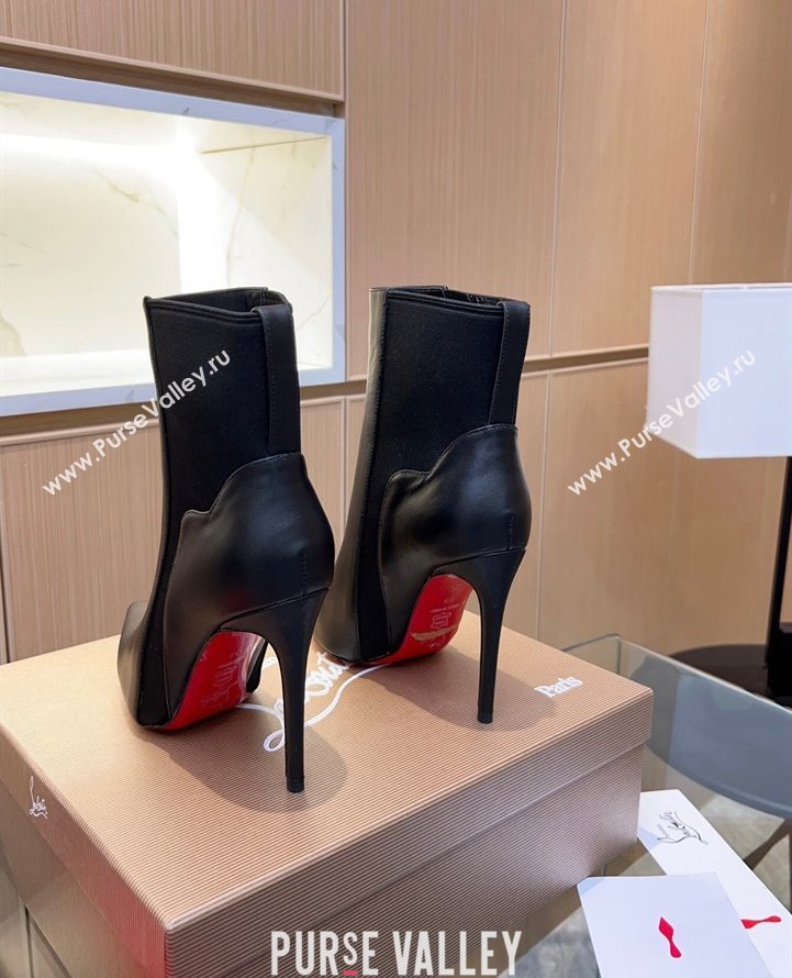 Christian Louboutin 10.5cm Chelsea Chick Booty Low boots leather CL14 calf leather Black 2023 (modeng-23111014)