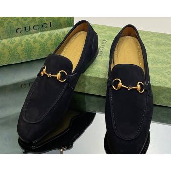 Gucci Mens Jordaan loafer 406994 Suede Black 2023 (SS-23110904)