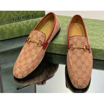 Gucci Mens Jordaan loafer 406994 GG Canvas 2023 (SS-23110901)