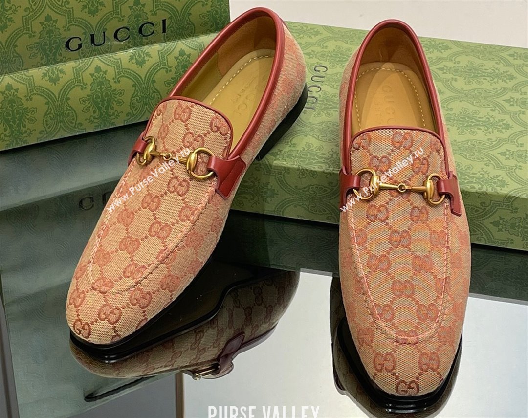 Gucci Mens Jordaan loafer 406994 GG Canvas 2023 (SS-23110901)