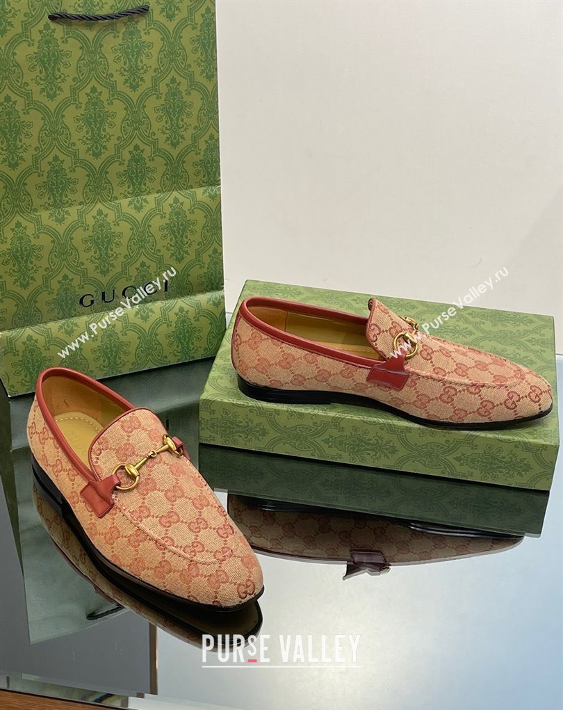 Gucci Mens Jordaan loafer 406994 GG Canvas 2023 (SS-23110901)