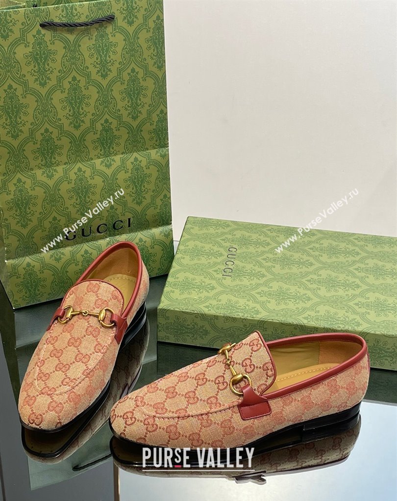 Gucci Mens Jordaan loafer 406994 GG Canvas 2023 (SS-23110901)