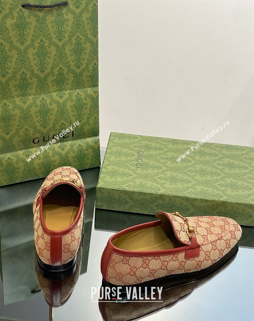 Gucci Mens Jordaan loafer 406994 GG Canvas 2023 (SS-23110901)