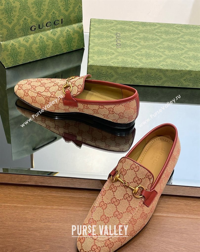 Gucci Mens Jordaan loafer 406994 GG Canvas 2023 (SS-23110901)