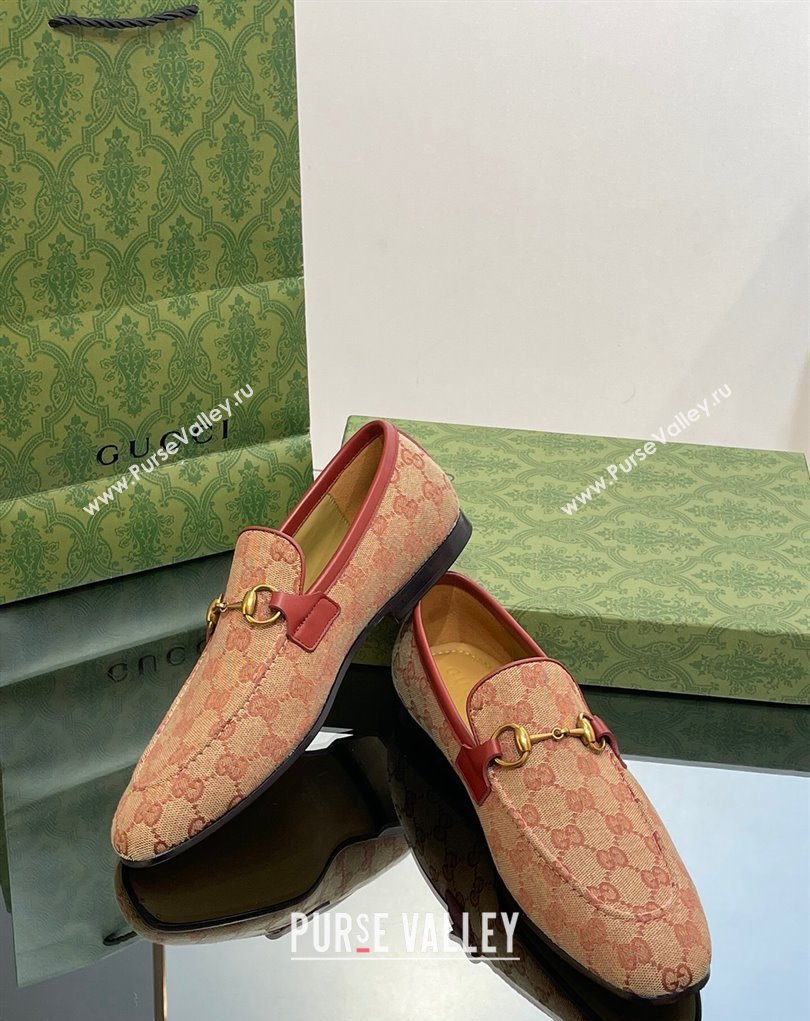 Gucci Mens Jordaan loafer 406994 GG Canvas 2023 (SS-23110901)