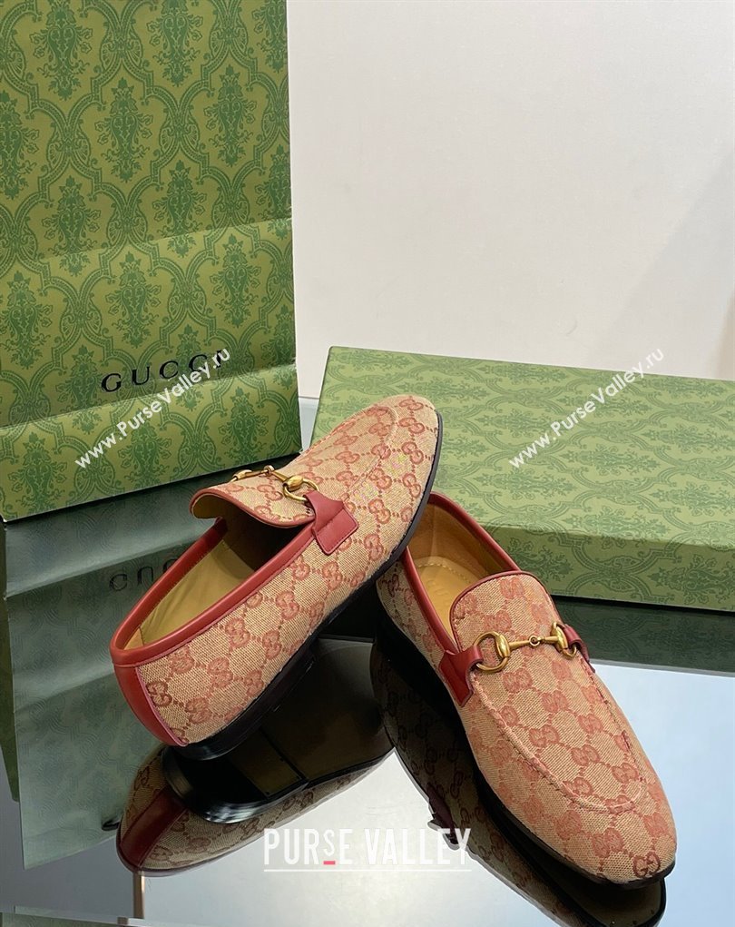 Gucci Mens Jordaan loafer 406994 GG Canvas 2023 (SS-23110901)