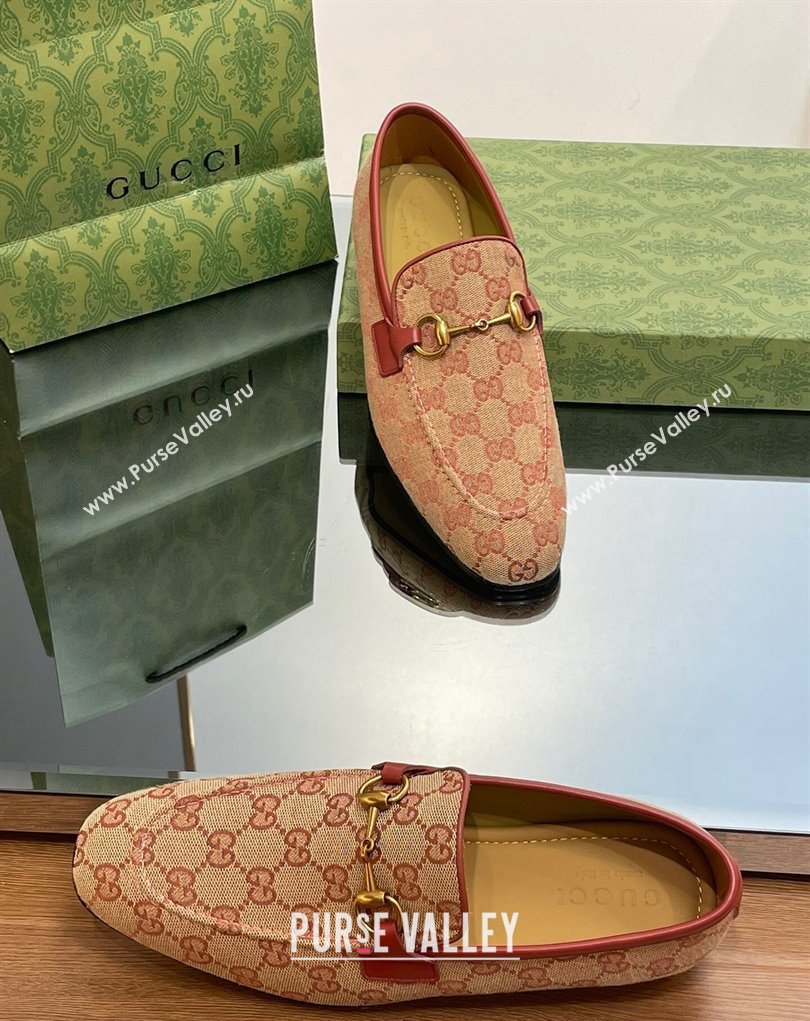 Gucci Mens Jordaan loafer 406994 GG Canvas 2023 (SS-23110901)