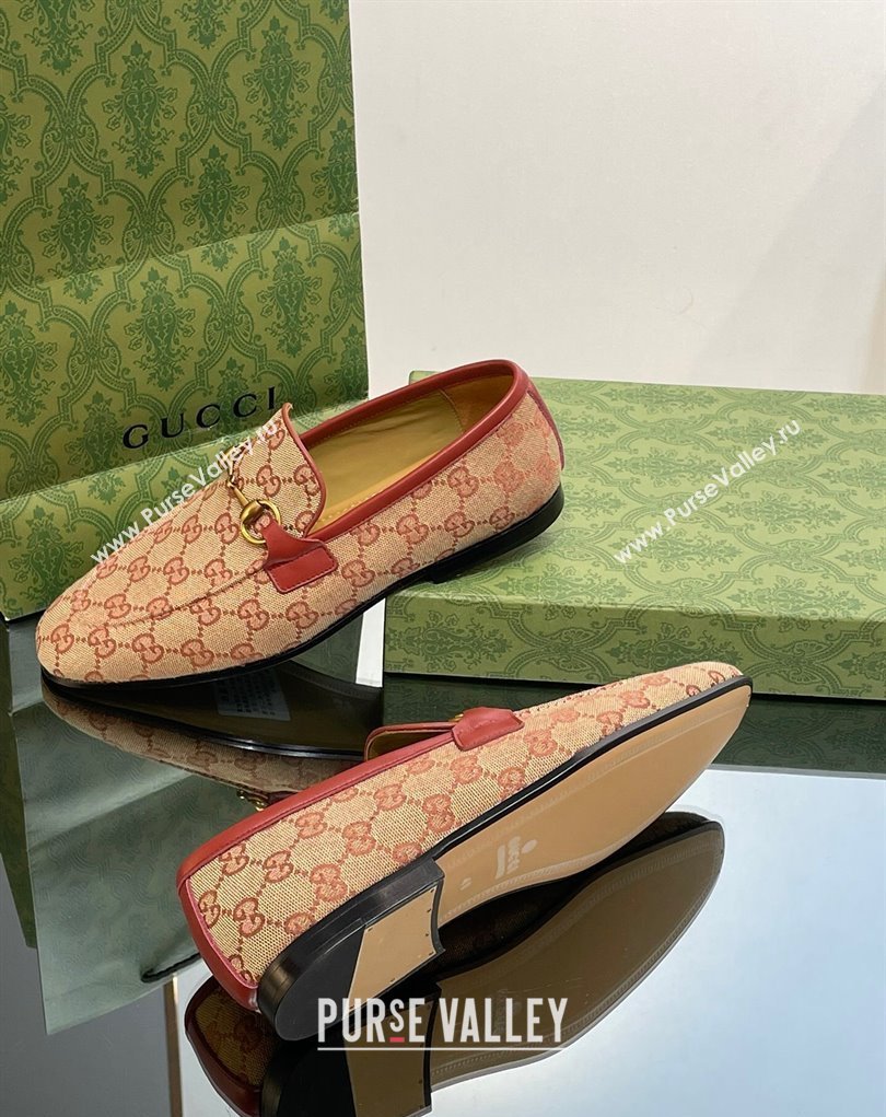 Gucci Mens Jordaan loafer 406994 GG Canvas 2023 (SS-23110901)