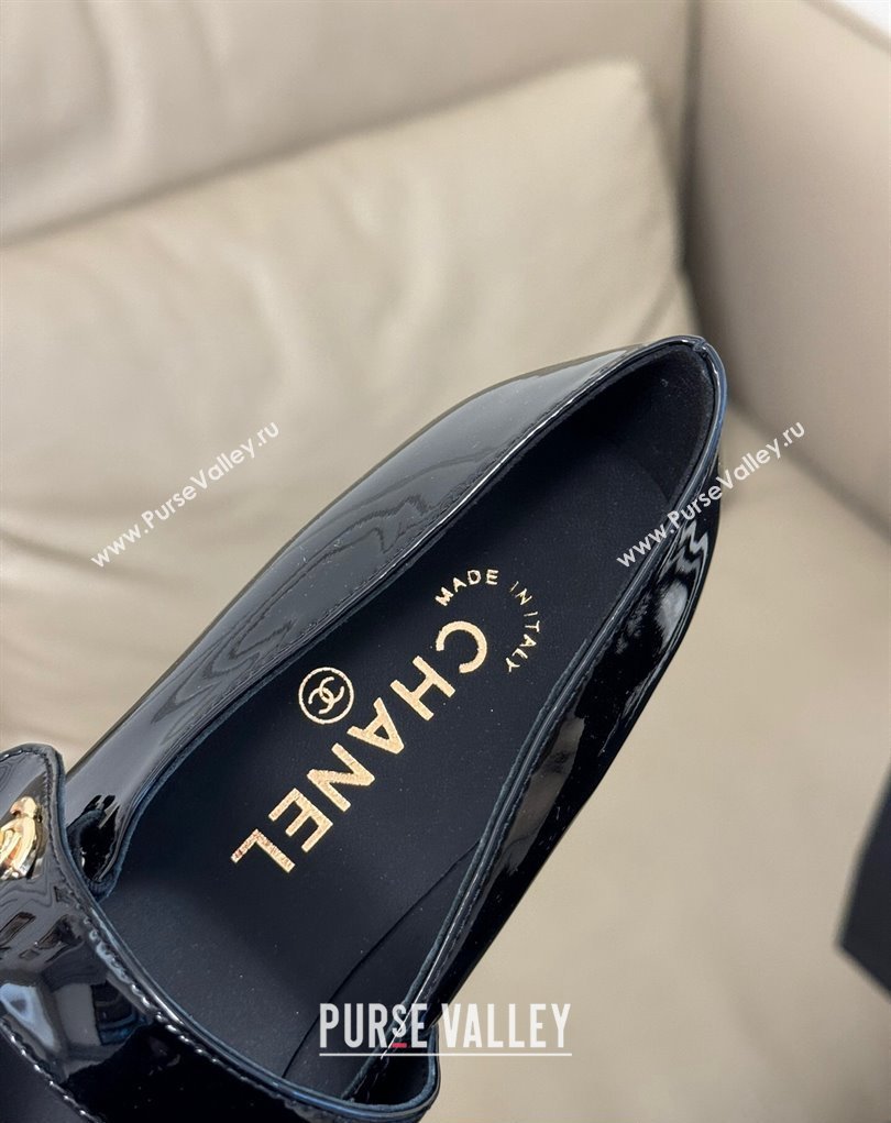 Chanel Patent Calfskin Mary Janes G45280 Black 2023 (kaola-23111101)