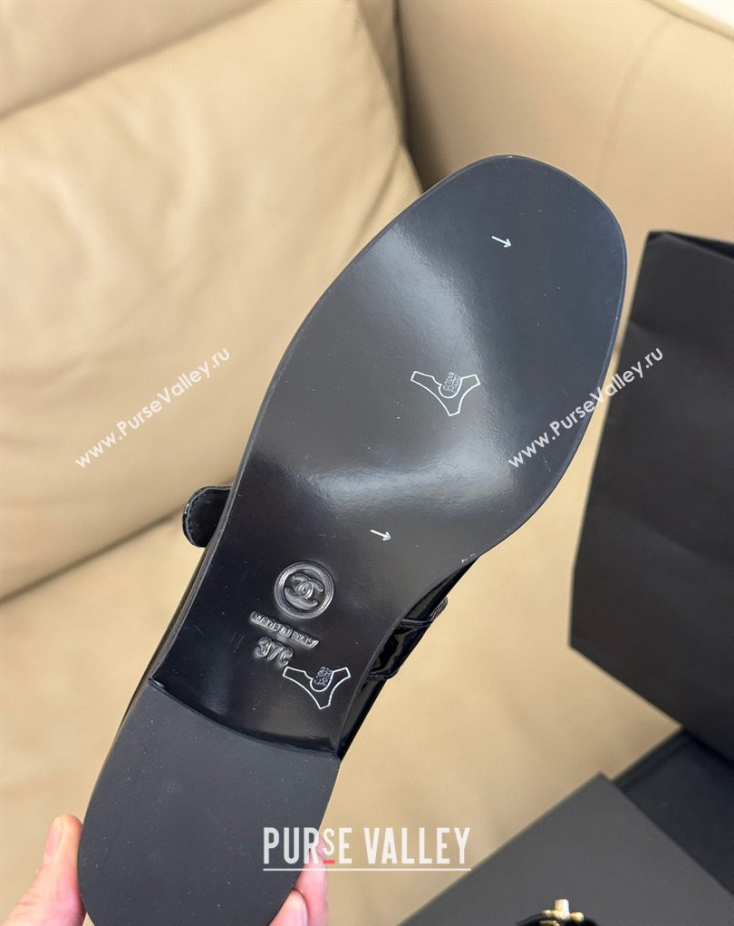 Chanel Patent Calfskin Mary Janes G45280 Black 2023 (kaola-23111101)