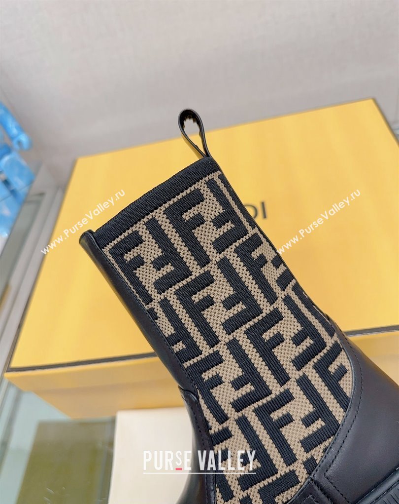 Fendi Domino Black leather biker boots 01 2023 (modeng-23111061)