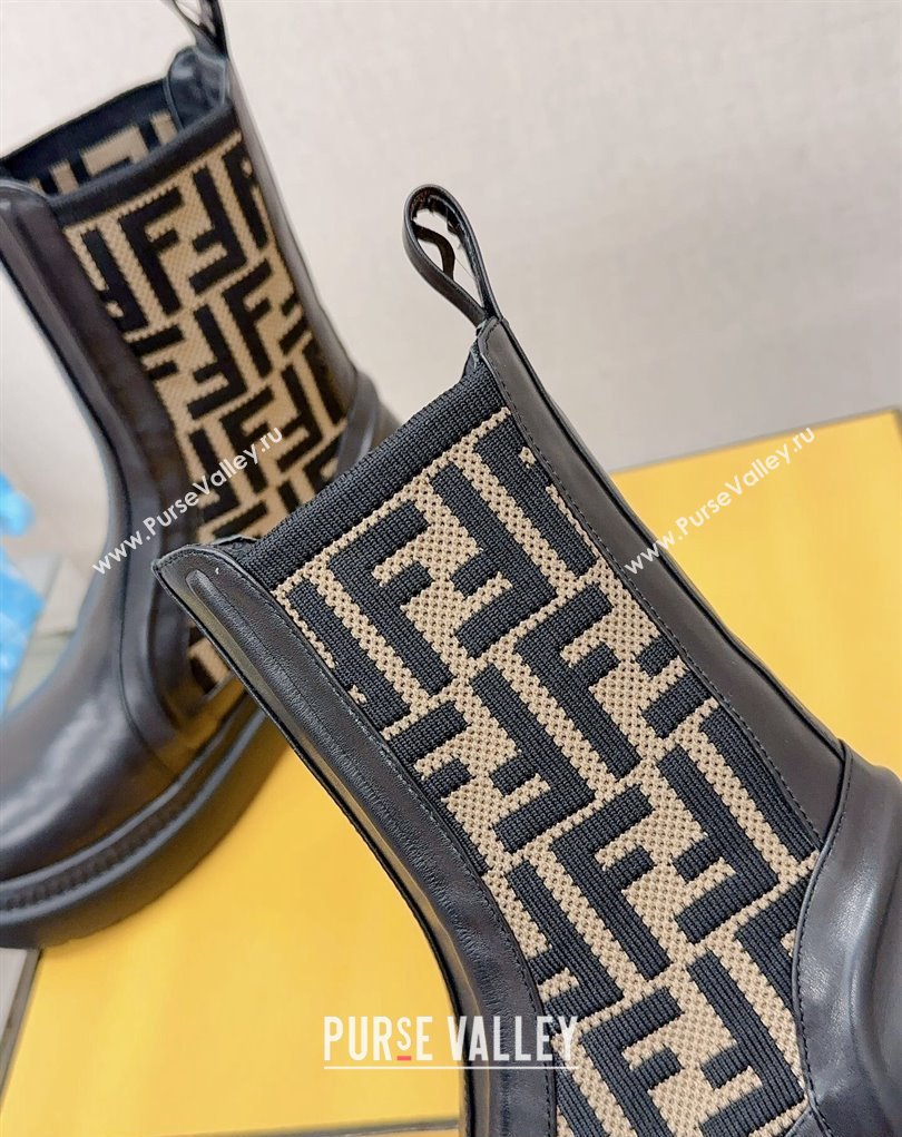 Fendi Domino Black leather biker boots 02 2023 (modeng-23111062)