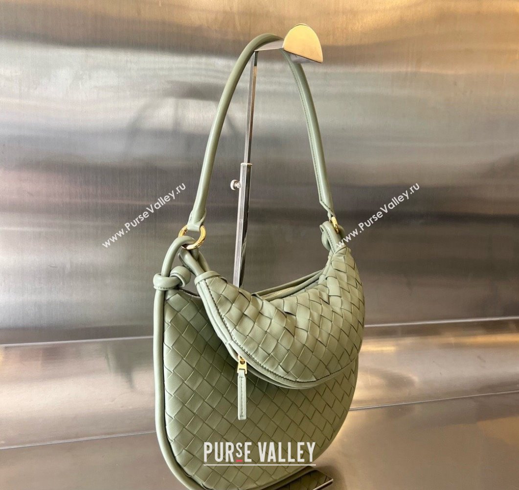 Bottega Veneta Medium Gemelli Intrecciato leather shoulder bag 764281 TRAVERTINE 2023 (wante-23111106)