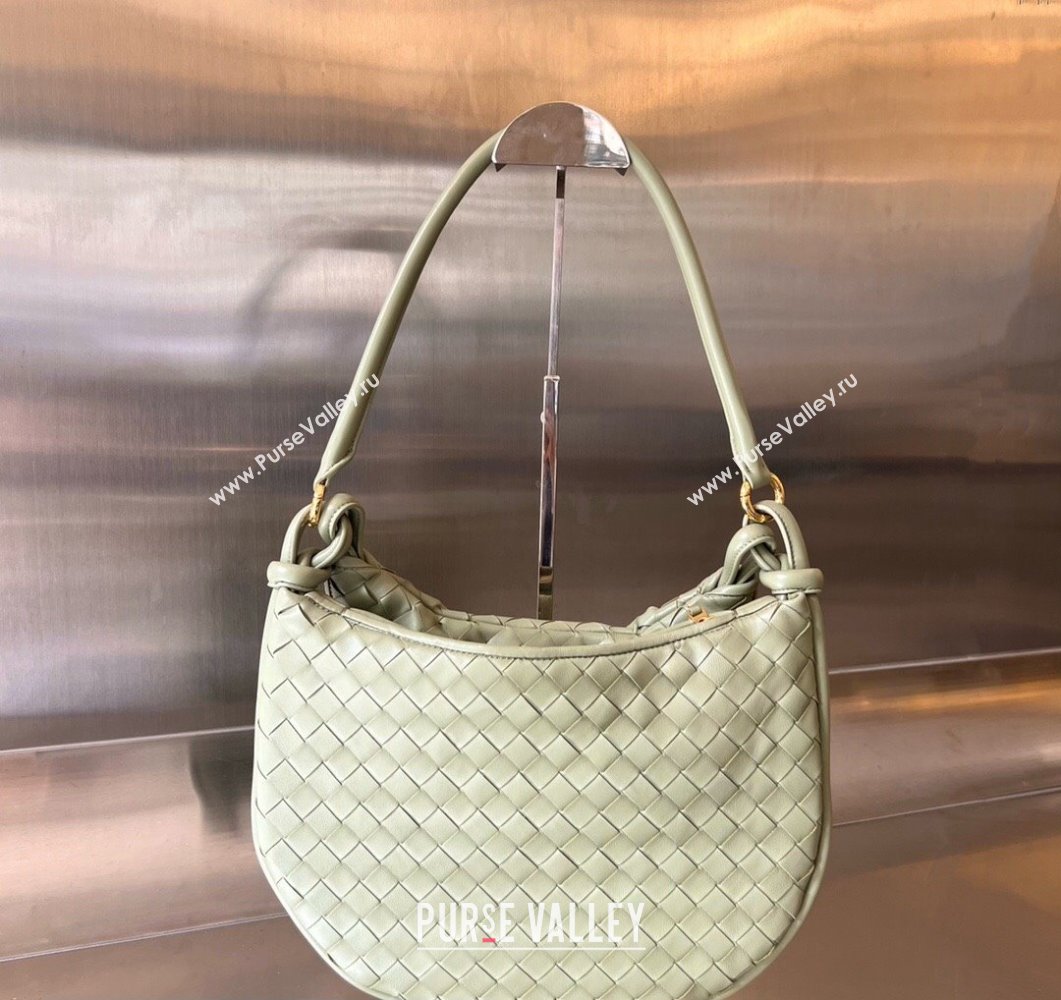 Bottega Veneta Medium Gemelli Intrecciato leather shoulder bag 764281 TRAVERTINE 2023 (wante-23111106)