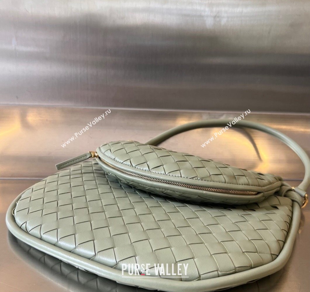 Bottega Veneta Medium Gemelli Intrecciato leather shoulder bag 764281 TRAVERTINE 2023 (wante-23111106)