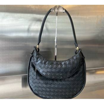 Bottega Veneta Medium Gemelli Intrecciato leather shoulder bag 764281 Black 2023 (wante-23111104)