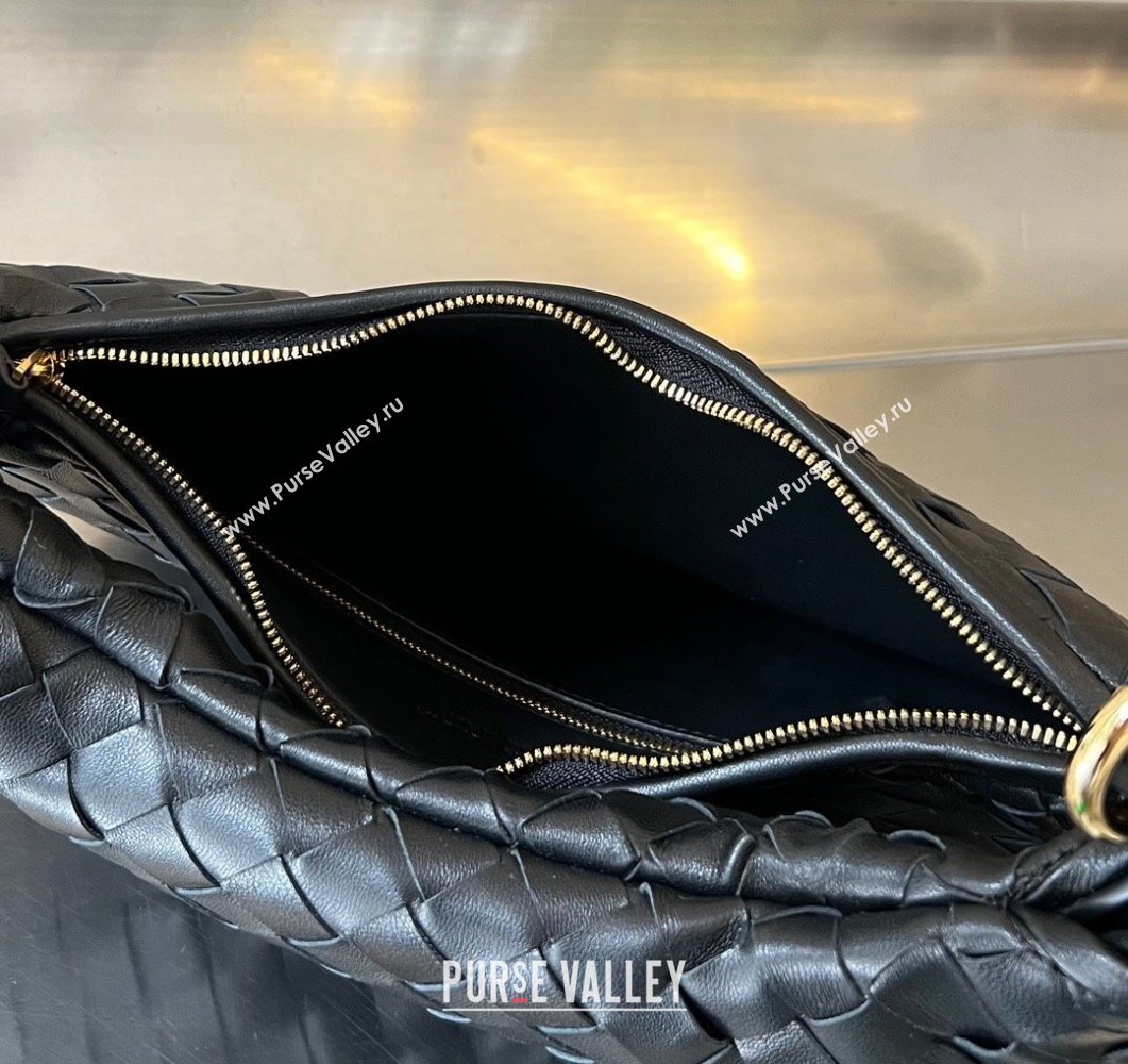 Bottega Veneta Medium Gemelli Intrecciato leather shoulder bag 764281 Black 2023 (wante-23111104)