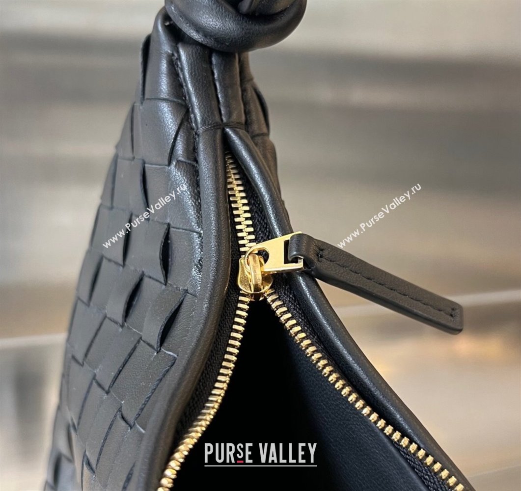 Bottega Veneta Medium Gemelli Intrecciato leather shoulder bag 764281 Black 2023 (wante-23111104)