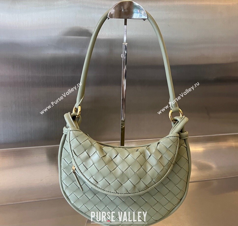 Bottega Veneta Small Gemelli Intrecciato leather shoulder bag 776764 TRAVERTINE 2023 (wante-23111103)