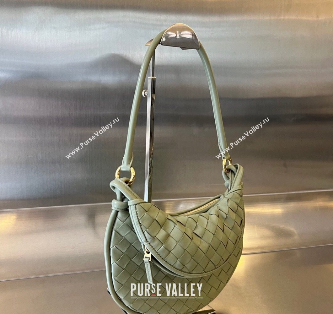 Bottega Veneta Small Gemelli Intrecciato leather shoulder bag 776764 TRAVERTINE 2023 (wante-23111103)