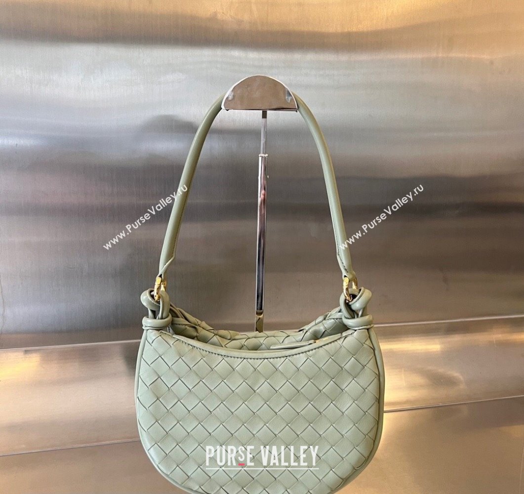 Bottega Veneta Small Gemelli Intrecciato leather shoulder bag 776764 TRAVERTINE 2023 (wante-23111103)